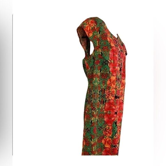 Womens Madison‎ Leigh Floral Cap Sleeve Shift Dress Size 16 NWT - Picture 3 of 12